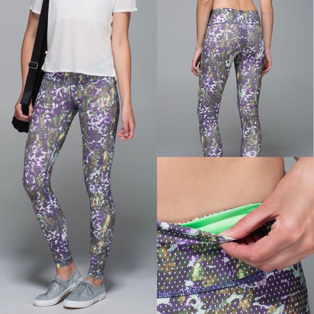 Lululemon Wunder Under Full On Luxtreme Floral